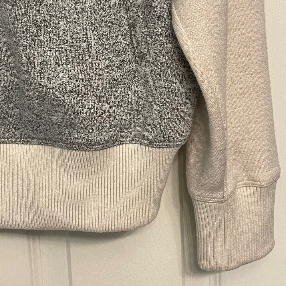 Gap Gray Cream Bomber Jacket - image 8